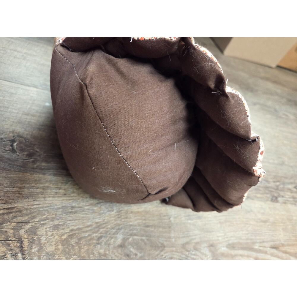 Vintage 1980s 1990s Farmhouse Decor Fabric Weighted Chicken Doorstop Cottage - Picture 4 of 6